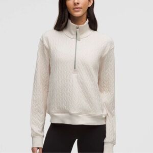Lululemon Engineered Warmth Cable Knit Half Zip